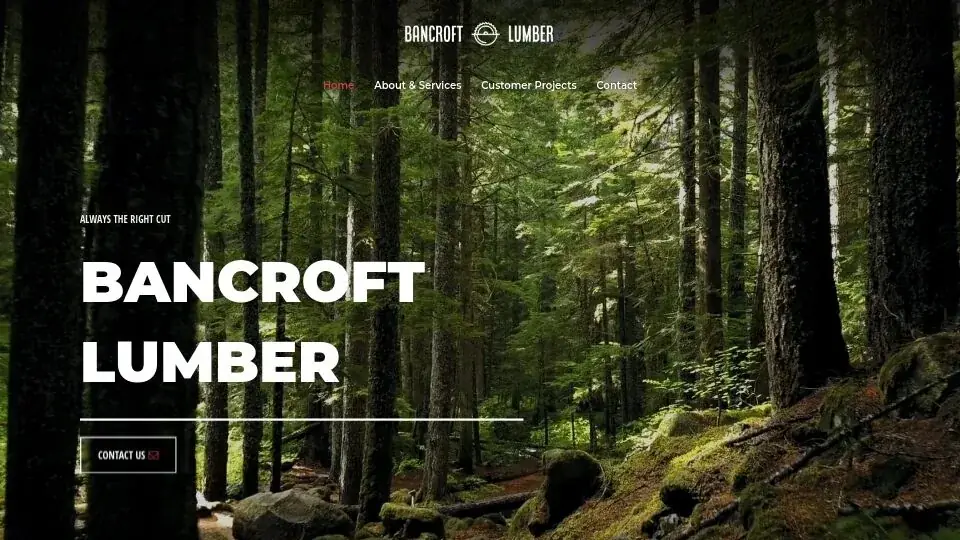 Bancroft Lumber website